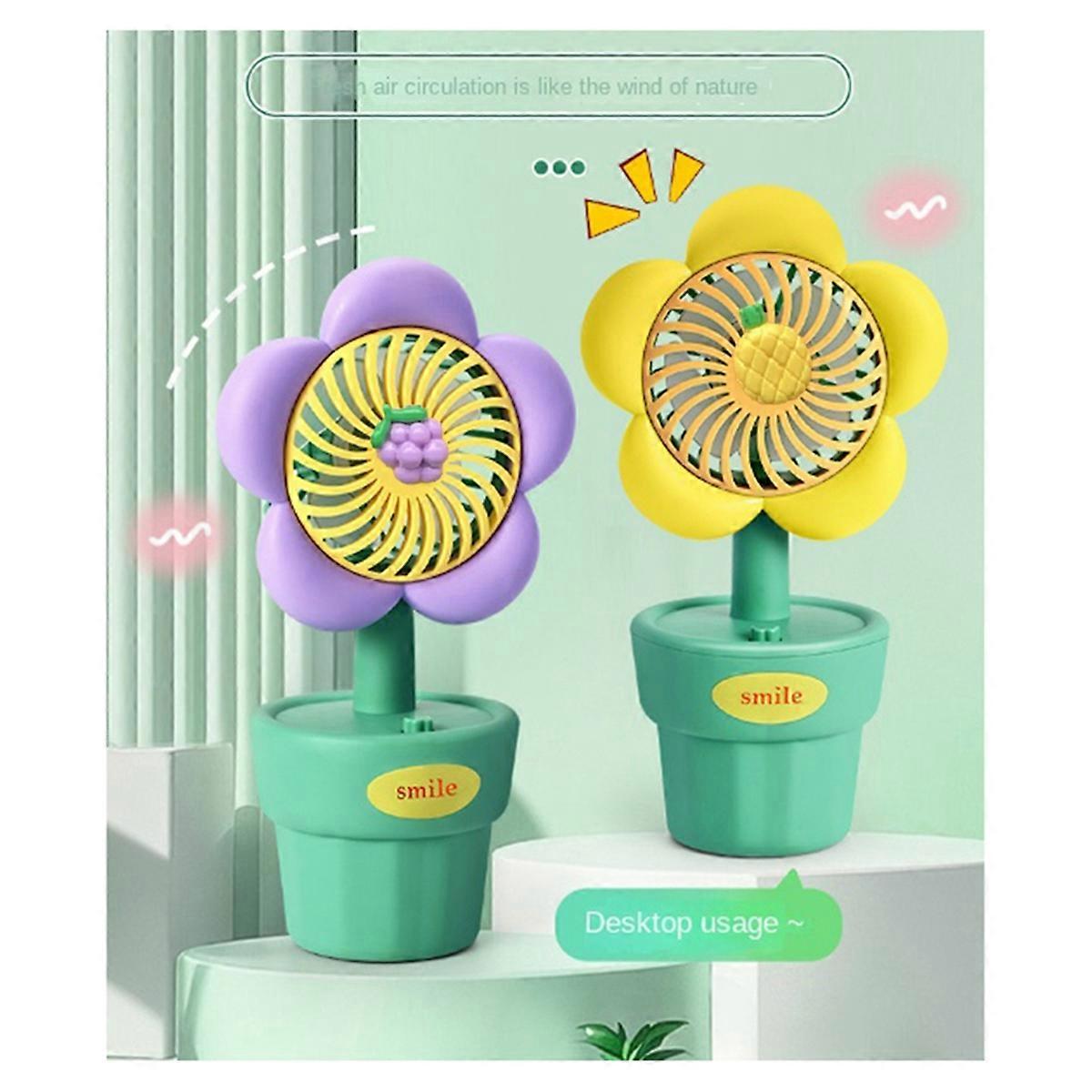 Handheld Mini Fan Portable USB Charging Small Fans Handheld Fan-A