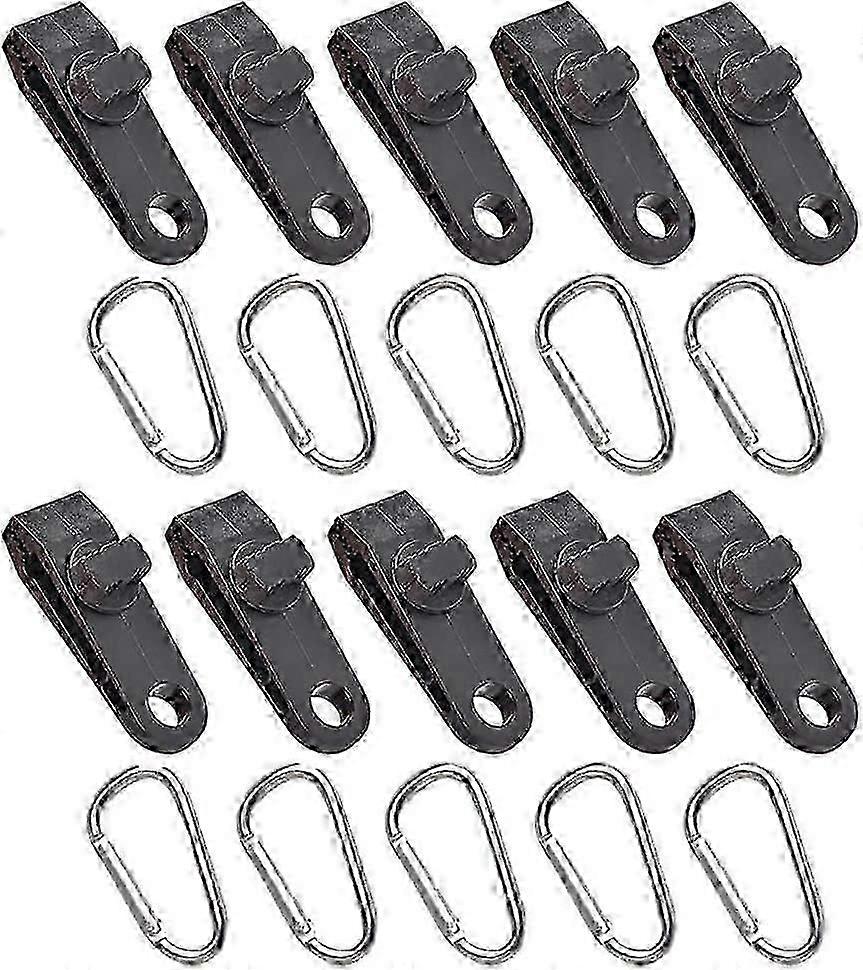 10Pcs Tarp Clips Awning Clamp, Multipurpose Heavy Duty Tarp Clips with Locking Clamp Design