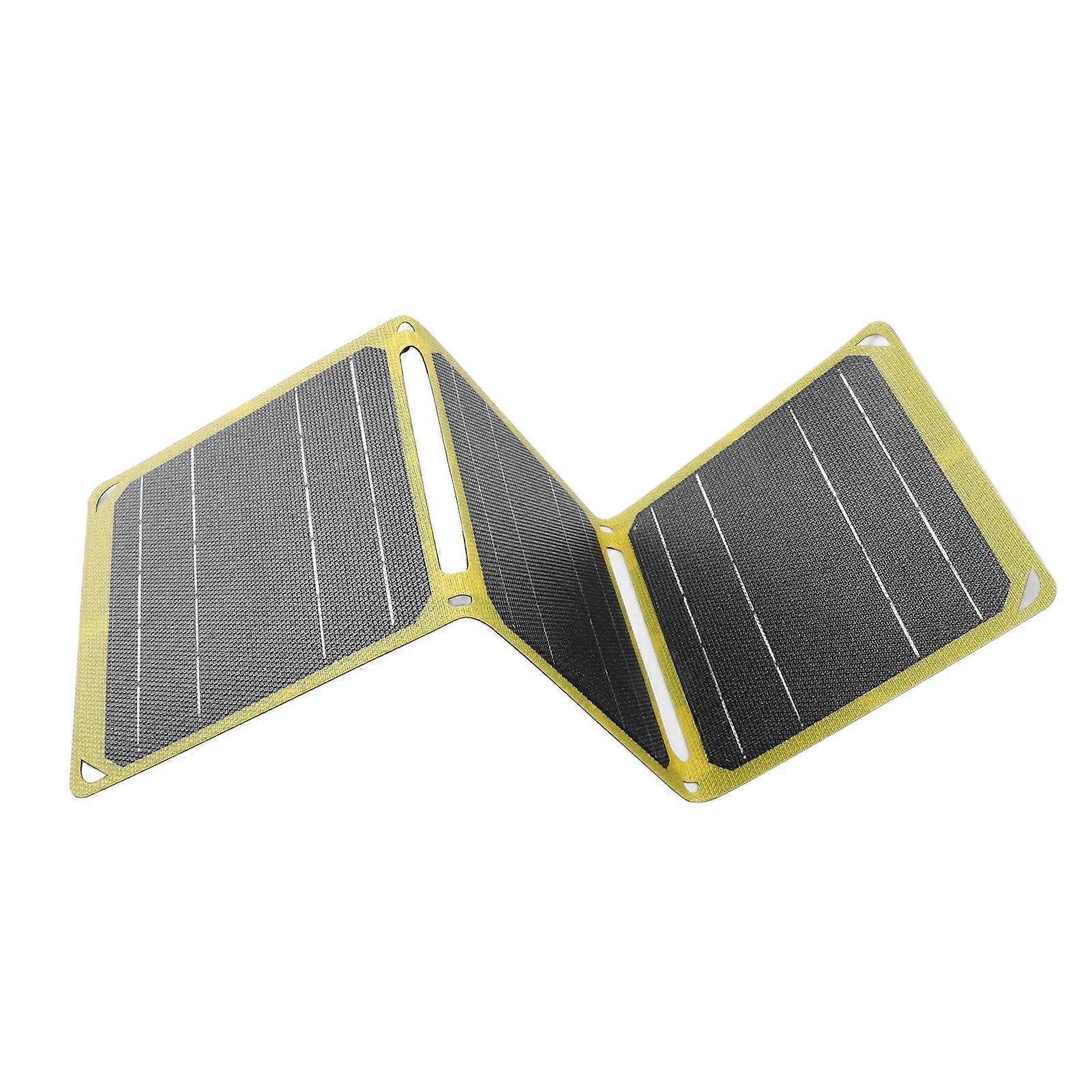 Panneau solaire monocristallin portable 21 W 56 x 18,5 cm, double port USB, étanche