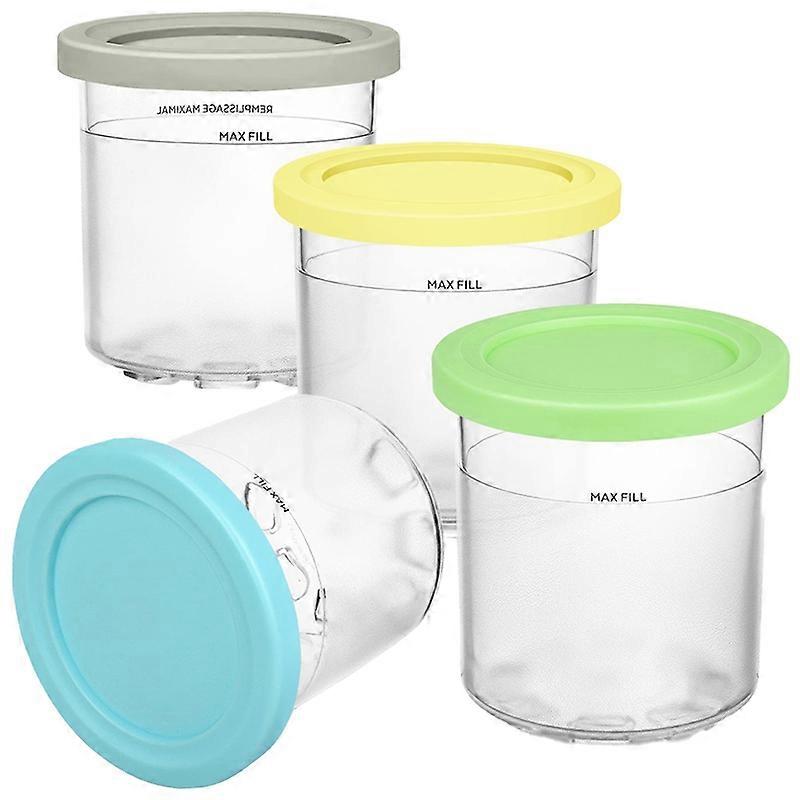 Ice Cream Pint Container With Lid Replacement for Creami, Compatible With NC301 NC300 NC299AMZ Ice C