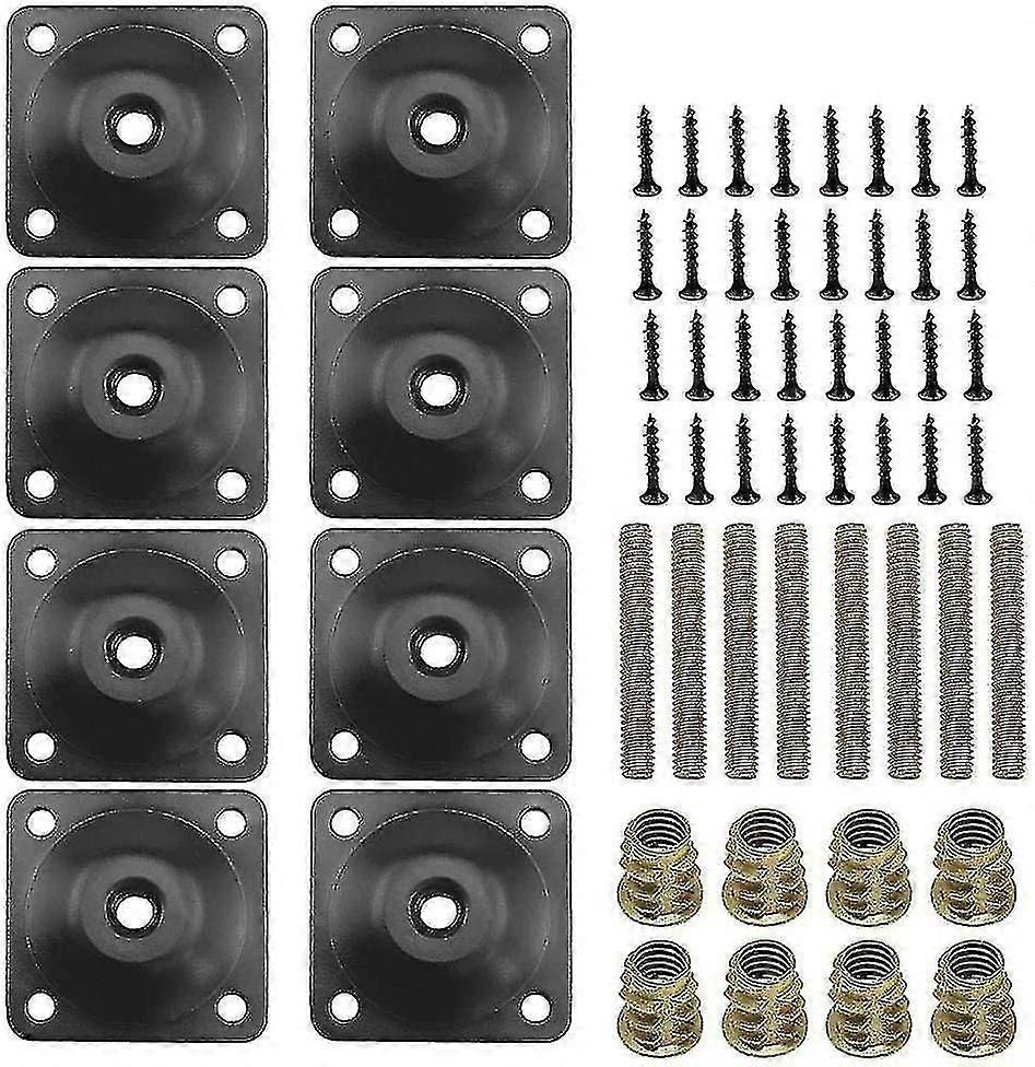 8 قطع الأثاث الساق تصاعد لوحات، أريكة الساق تثبيت لوحات، مربع معدني