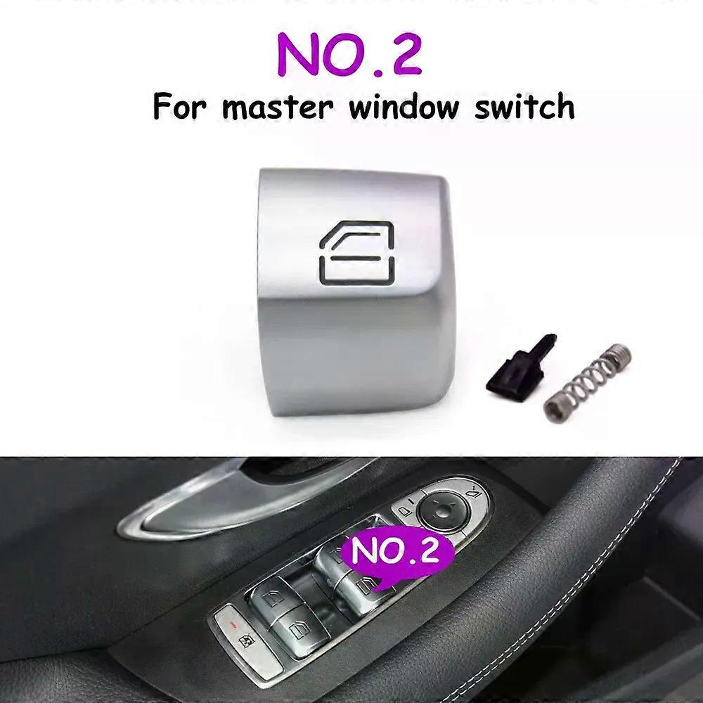 W205 W253 W213 W293 W222 Car Master Passenger Door Window Switch Button Cover Cap Replacement compatible for C E GLC S Class