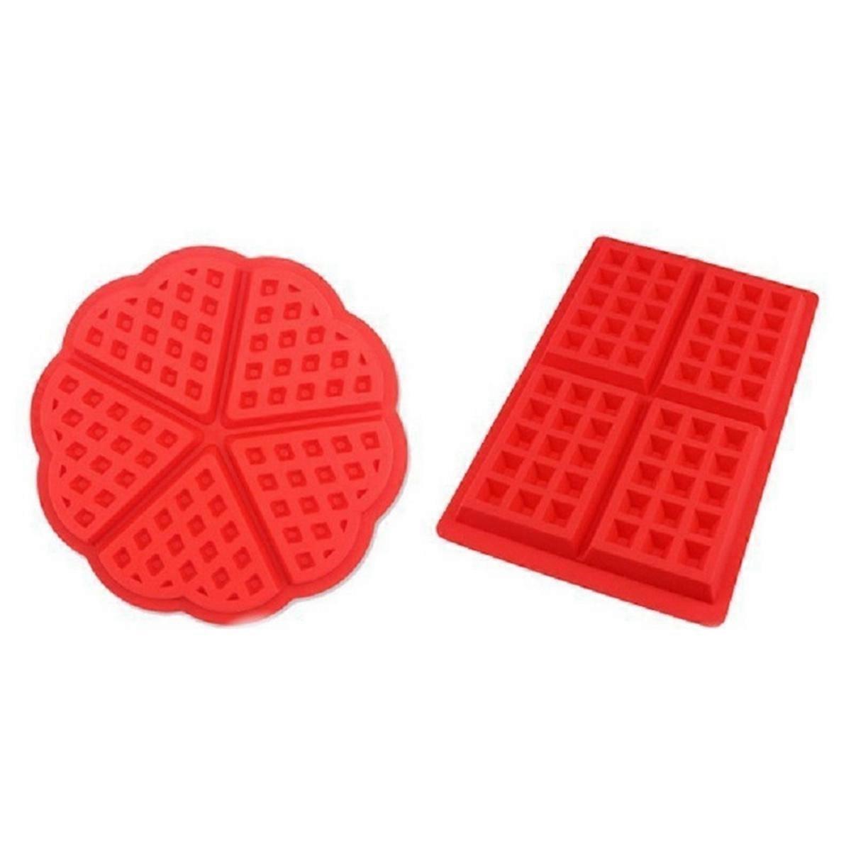 8PCS Silicone Waffle Mold Cake Chocolate Maker Pan