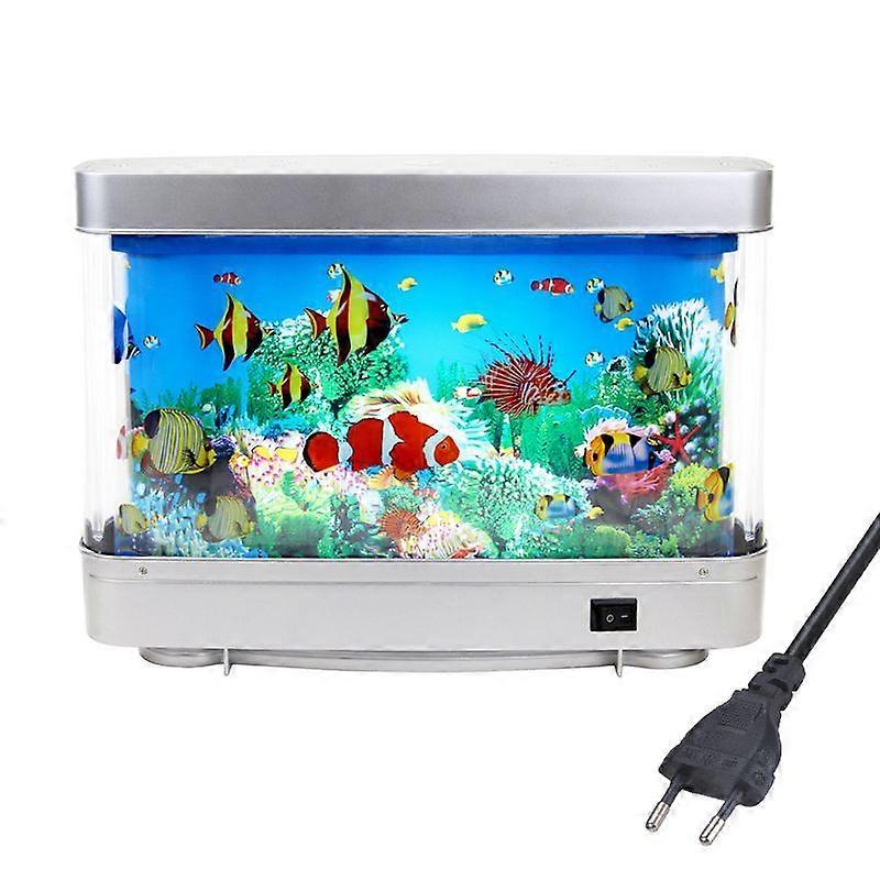 Artificial Tropical Aquarium Decorative Lamp Ocean Ambient Night Light Virtual Sensation for Room Decor