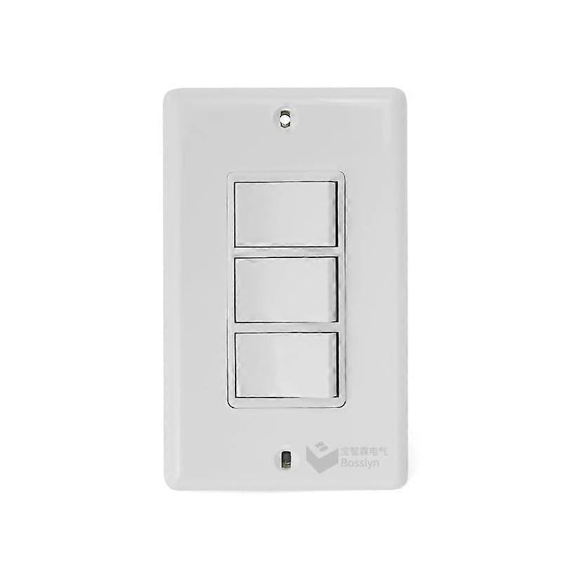 Replacement FV-WCSW41-W EcoSwitch 4-Function On/Off Wall Switch,110v Wall - 15A Light and Fan Switch-White