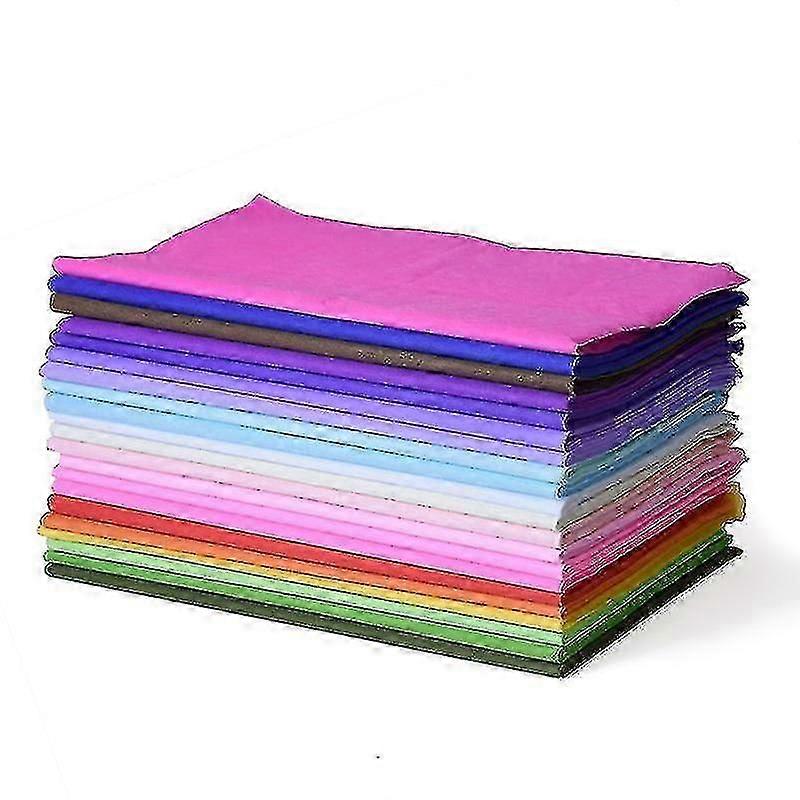 245 Yaprak Renkli Doku Kağıdı Toplu Wrap Craft Kağıt 20 X 20 "Sanat Hediye Doku Süslemeleri İçin (rand -gt