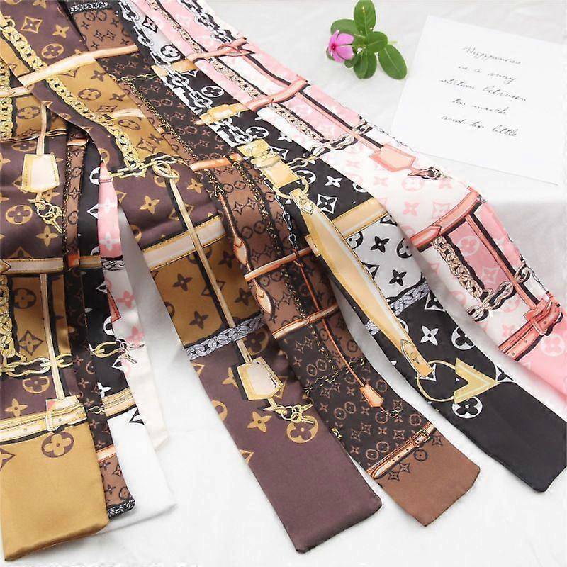 new Scarf Spring And Autumn Headband Korean Wild Tie Bag Handle Ribbon Twillystyle 4