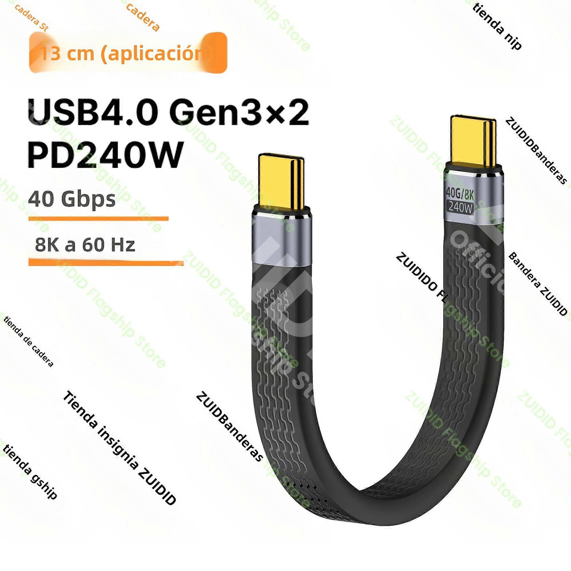 FPC PD 240W USB 4.0 Gen3 5A Fast Charging USB C to Type C Thunderbolt 3 Data Cable 8K@60Hz USB Type C 40Gbps