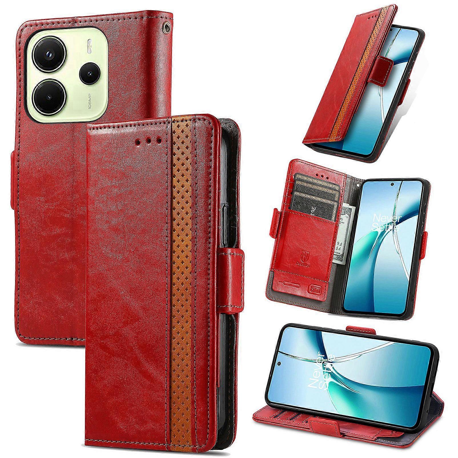 Compatible With Xiaomi Redmi Note 14 4G Wallet Case, PU Leather Flip Case with Card Holders RFID Blocking Kickstand Phone Cover