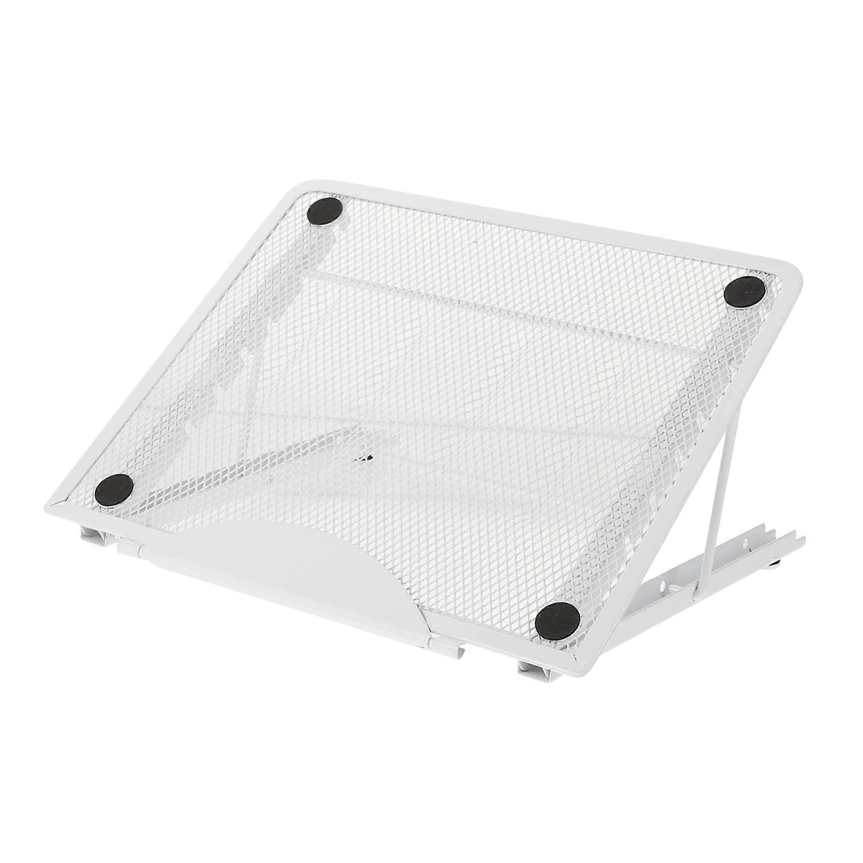 Laptop Stand Iron Material White Adjustable Computer Rack Tablet Holder with Heat Dissipation for All Laptops