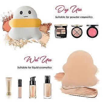 Simpatici piumini da cipria, sbuffi per il trucco del fondotinta in spugna fantasma, sbuffi per fard in polvere a cuscino d'aria, regali di Halloween