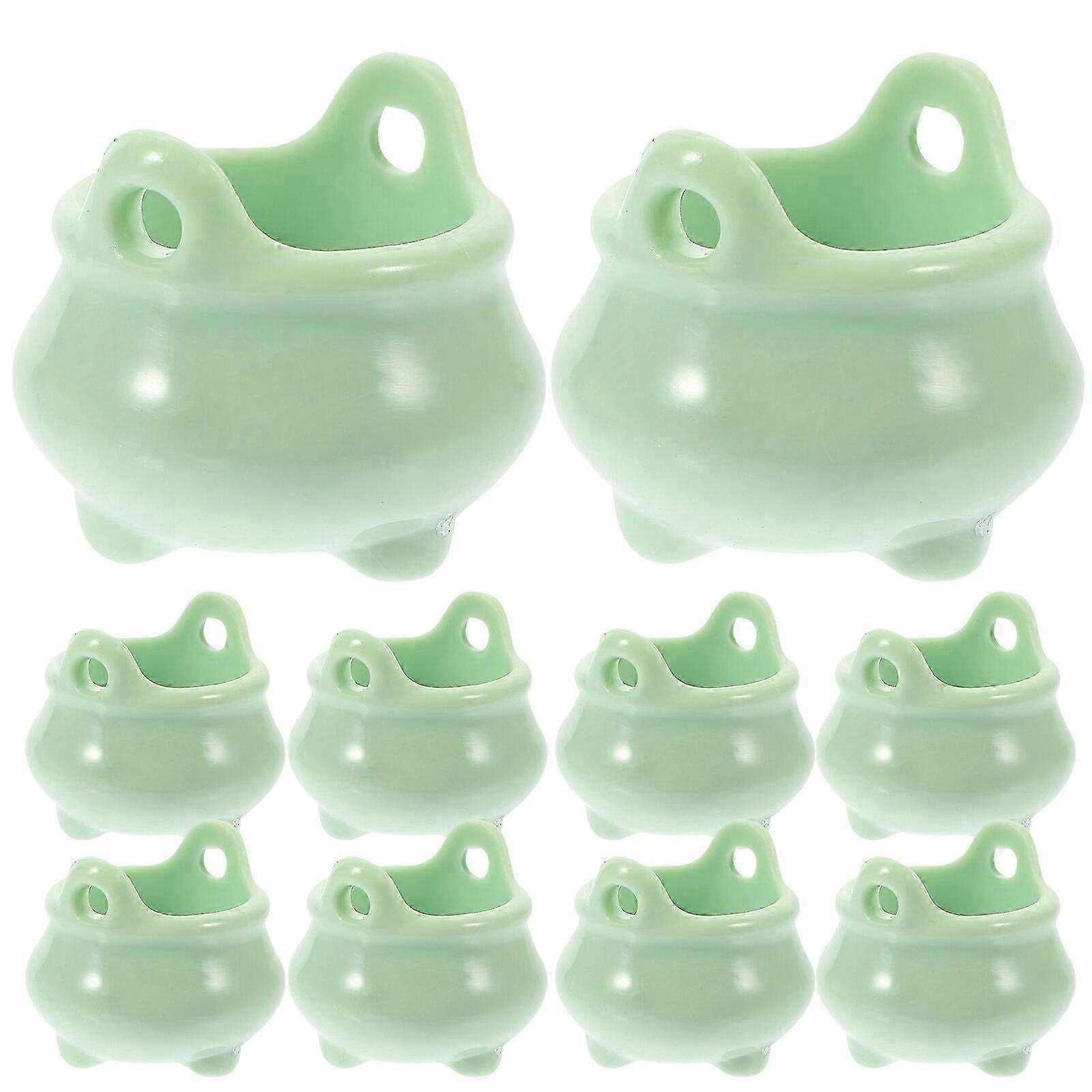 10Pcs Miniature Witch Cauldron Mini Cauldron Model Halloween Mini Cauldron Kettles