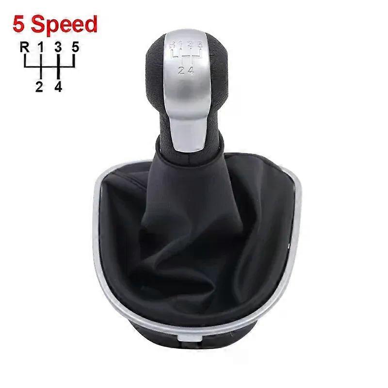 Car Gear Stick Shift Knob with Leather Boot For Seat Leon MK2 1P (2005-2012) Altea XL (2004-2012) Toledo MK3 (2004-2009)