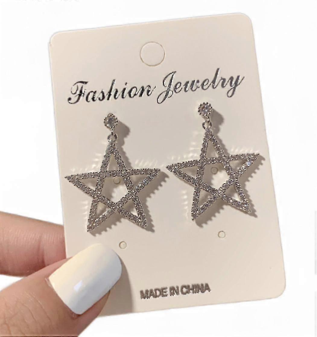 (boucles d’oreilles ajourées Pentagram Silver Stud