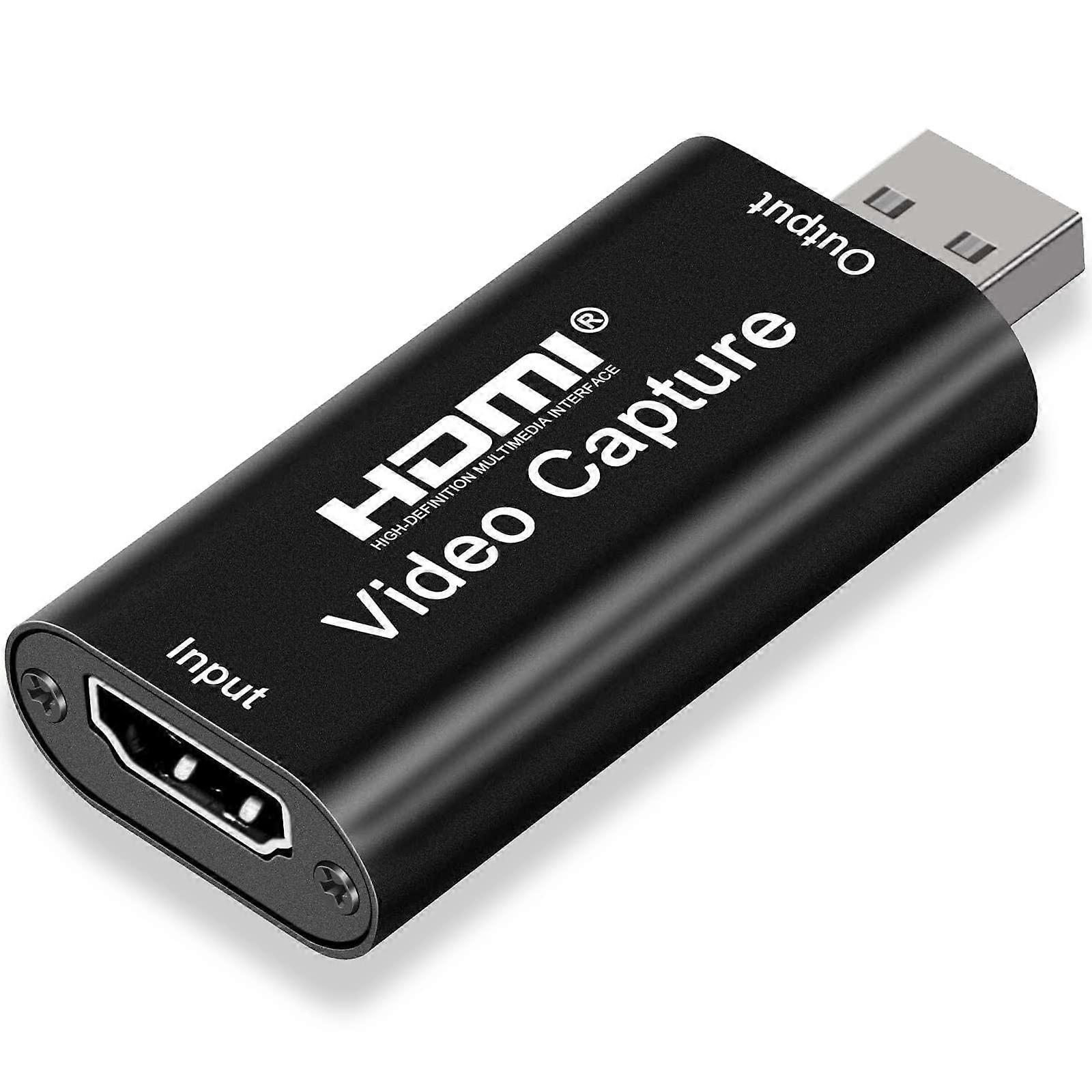 1 HDMI Video Capture Card 4K for Streaming, Live Broadcasting, Low Latency, USB 3.0 Compatible