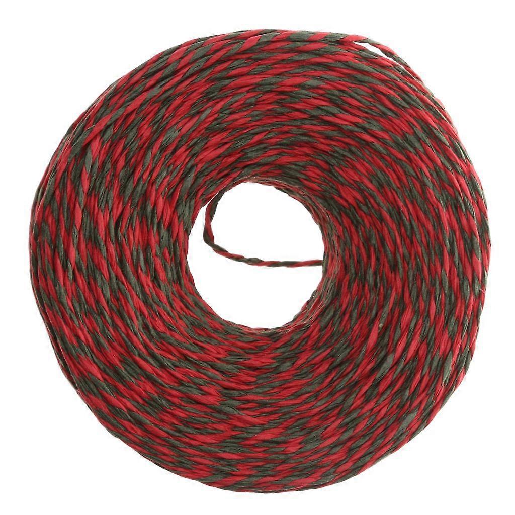 100 Metres Paper String Twine Christmas DIY Craft Supplies Red Green