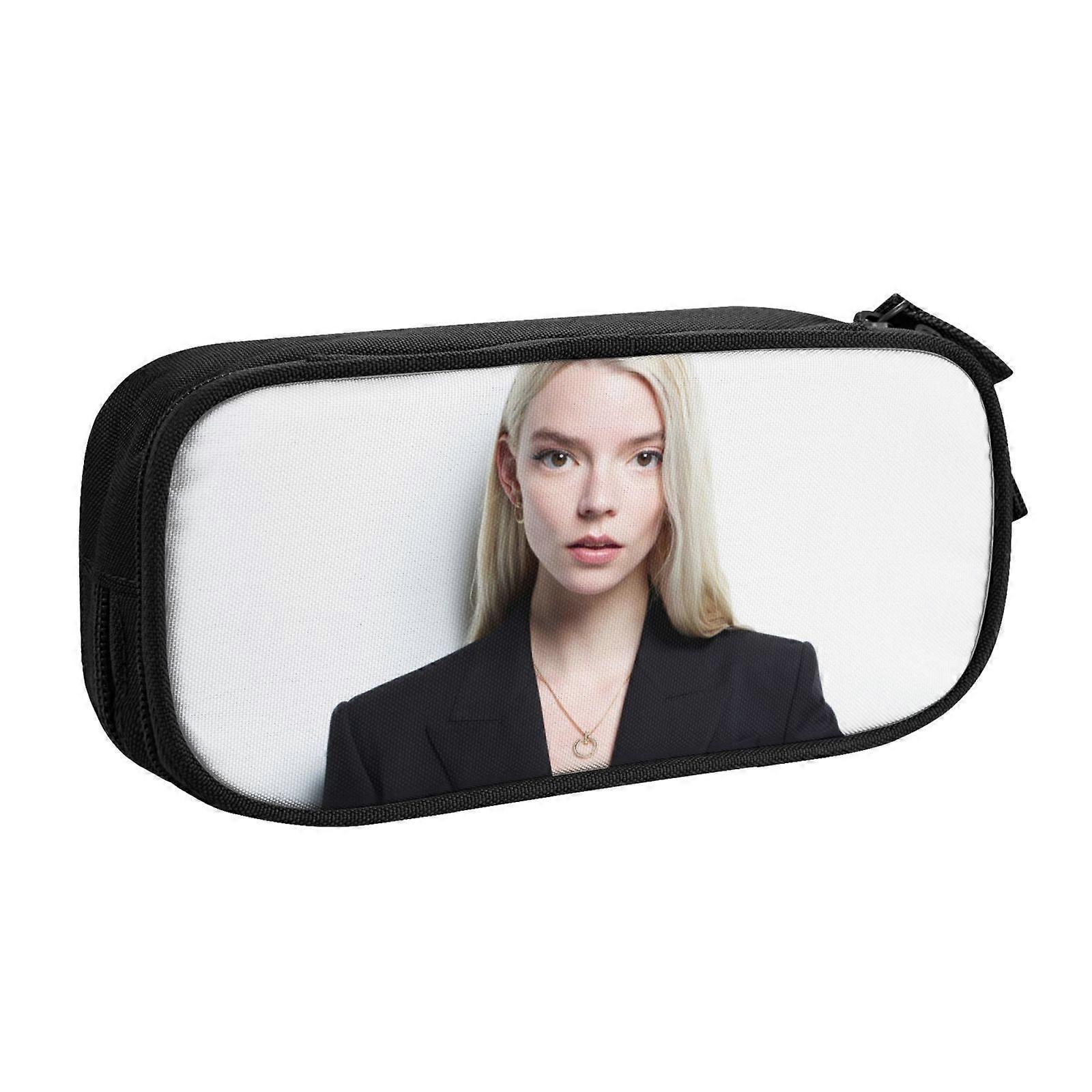 c2495 Anya Taylor-Joy Pencil Case for Desk Organization - Compact Oxford Cloth Pouch to Declutter Workspaces, Drawers yb2495