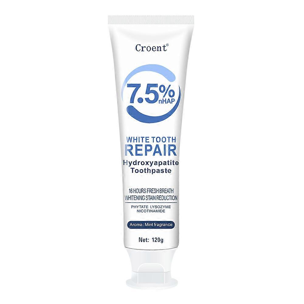 1-3x Hydroxyapatite Toothpaste for Advanced Enamel Protection, Refreshes Breath, Fluoride-Free Toothpaste for Sensitive Teeth