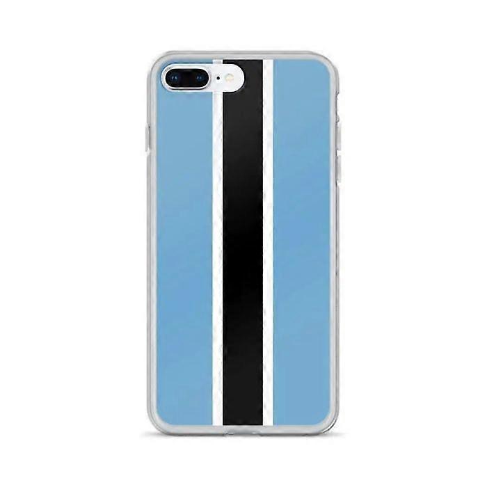 iPhone Case - Multicolor - Botswana Flag - Soft - Compatible with iPhone 8 Plus - Vertical