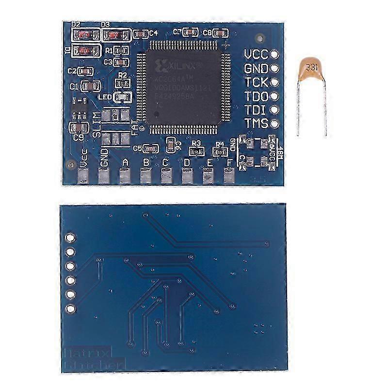 1Pcs Matrix Glitcher V1 Corona Crystals IC Chip For XBOX360 Host Self-Made Pulse Small Ic Blue Board With Crystal Oscillator