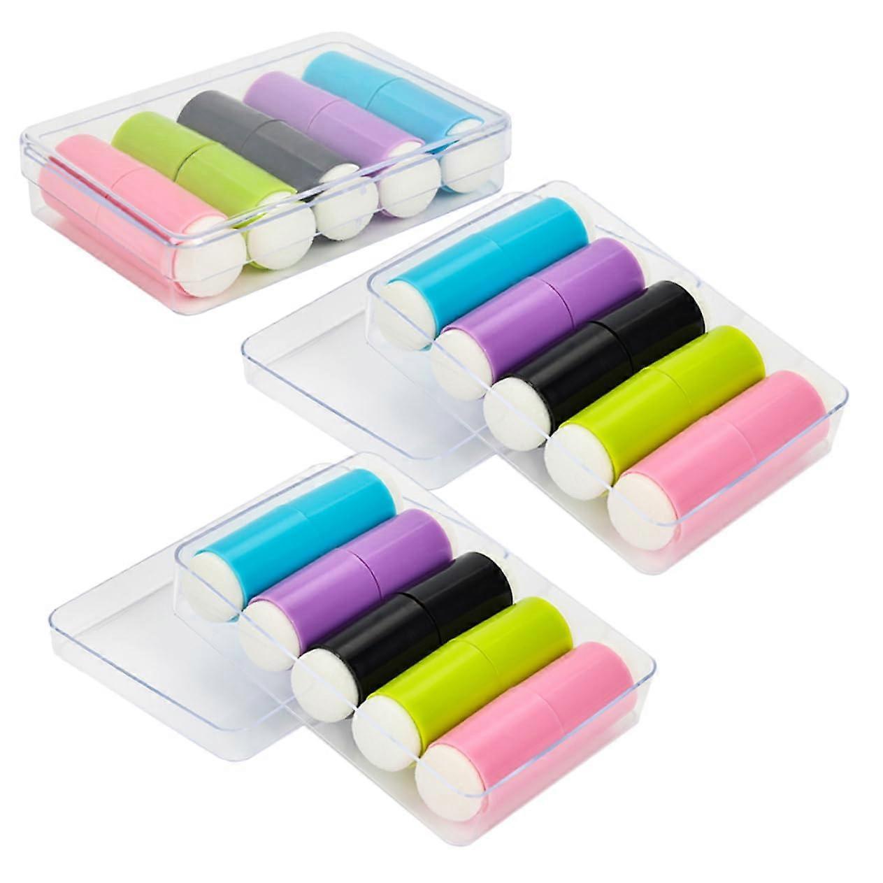 Cosmetic Sponges Nail Art Sponge Pen Set 30Pcs Soft Reusable Sponge Heads Compatible With Dotting Pen