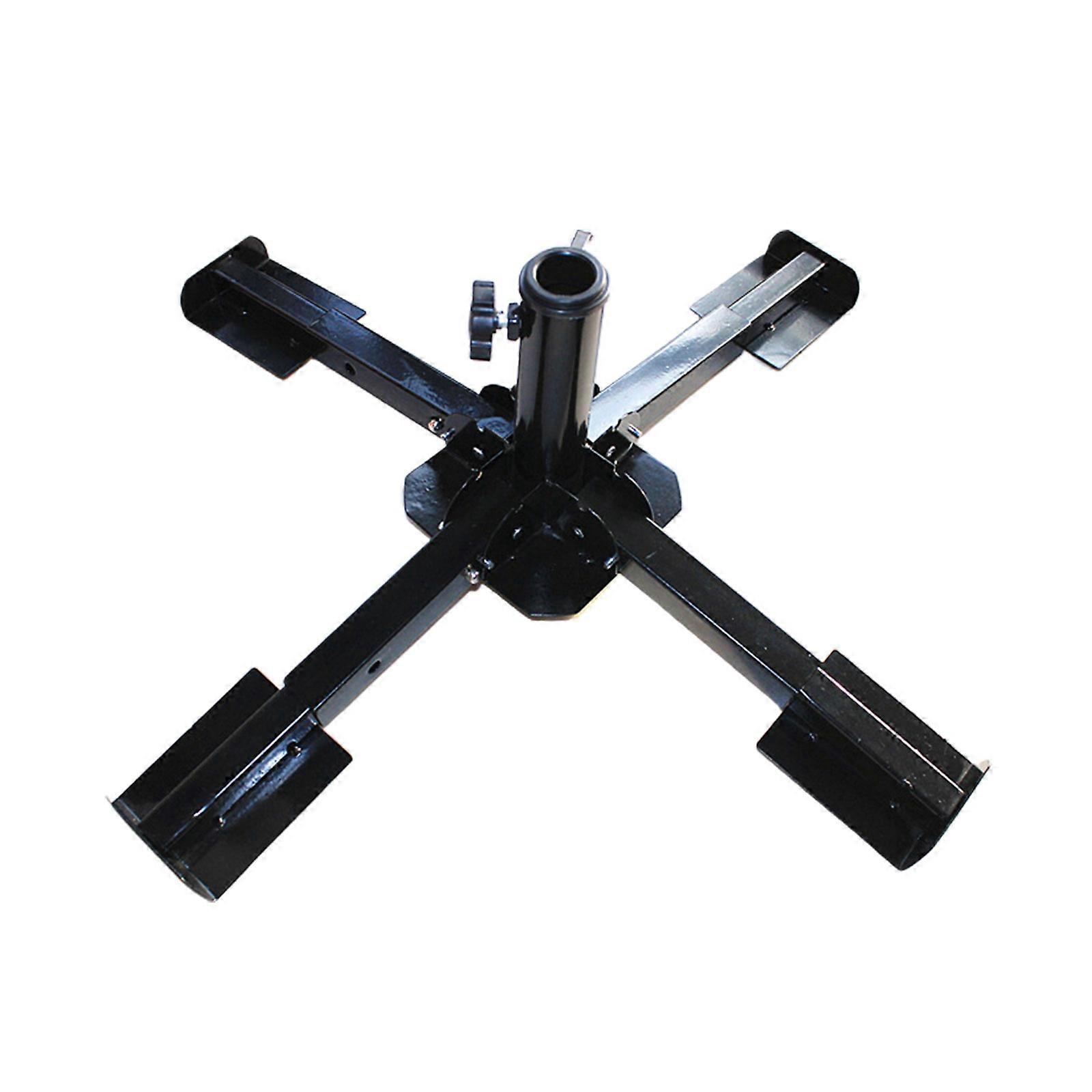 Retractable Christmas Tree Stand Durable Iron Base Foldable Support Holder Bracket Rack Party Supplies for Live Trees Multicolor