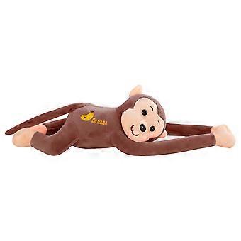 Cute Long Arm Monkey Plush Toy Kids Cute Animal Plush Stuffed Doll Curtain Pendant Car Decoration Baby Toy Children Gift  Pink