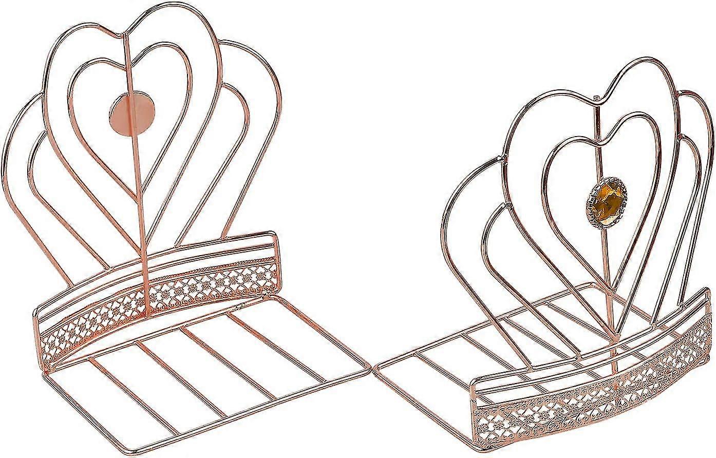 Crown Design Bookends for Office & Library Decor