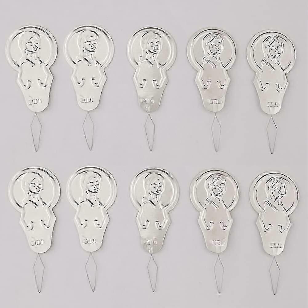 10pcs Aluminium Metal Bow Wire Hand and Machine Sewing Needle Threaders