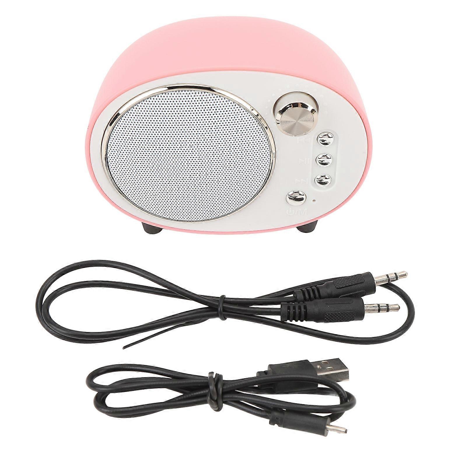 Retro Bluetooth Speaker with Multi-Mode Playback, Rechargeable and Portable for Travel