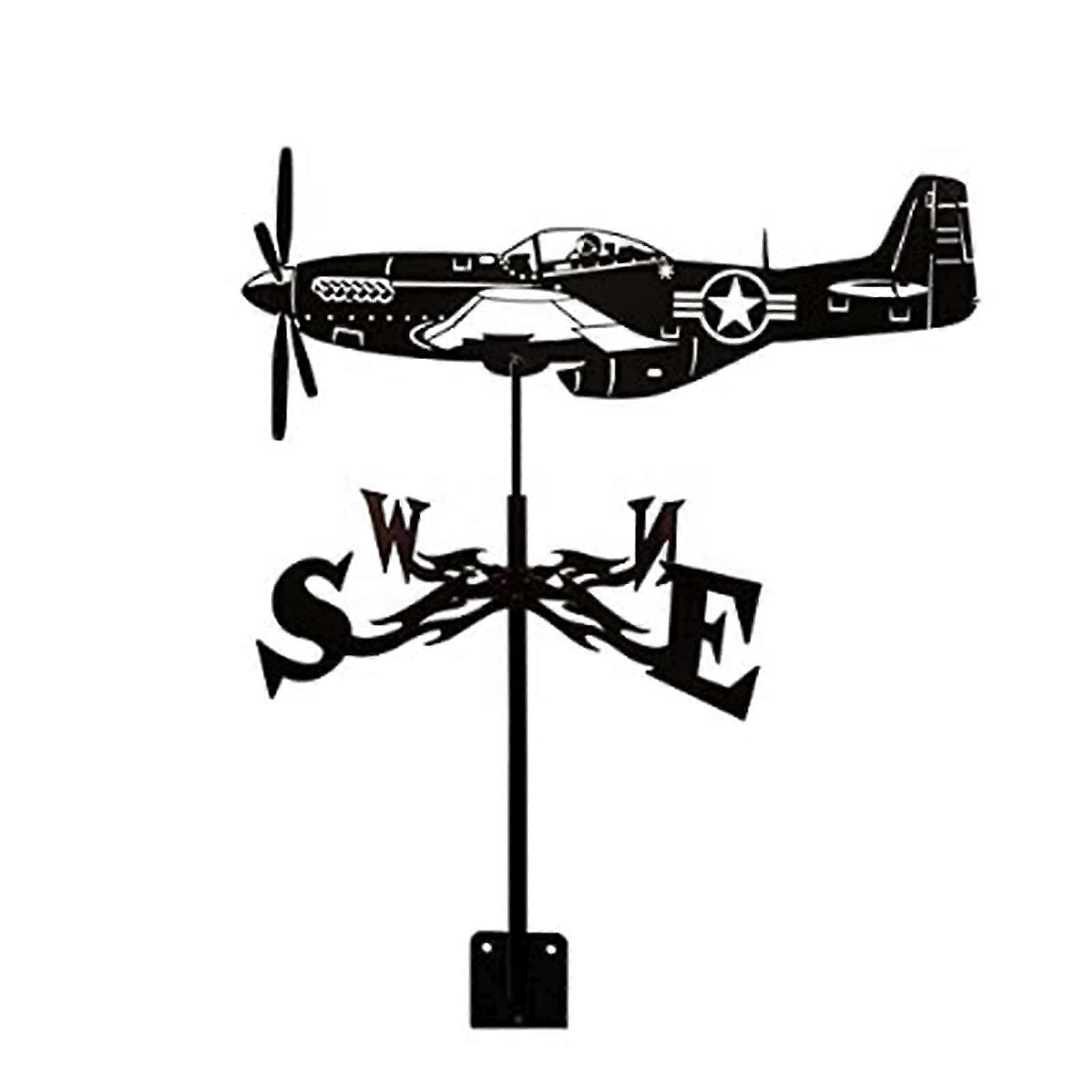 Stainless Steel Weather Vane Steel Retro Wind Vane Creative Weather Vane with Wind Roof Weather Vane Measurement Ref: 7598