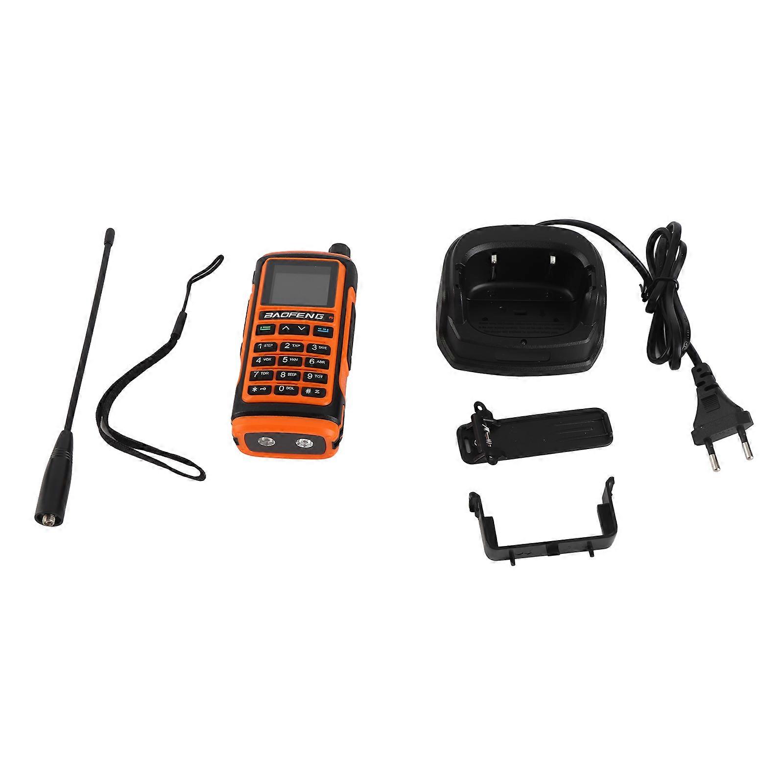 Intercom Dual Frequency: 1.77'' Color Screen, Noise Canceling, 5km Range, Durable Design