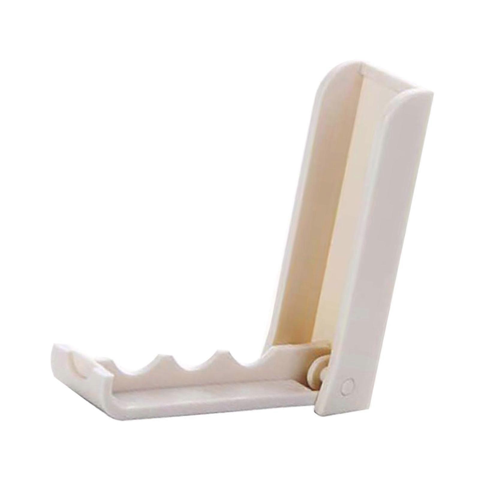 Foldable Hook Self Adhesive Plastic Space Saving Wall Mount Folding Hook for Clothes Hats White 