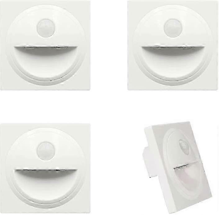 Lampada da incasso a LED per scale a parete con sensore di movimento in plastica IP20 (bianco, 3000K) adatto per alcune marche
