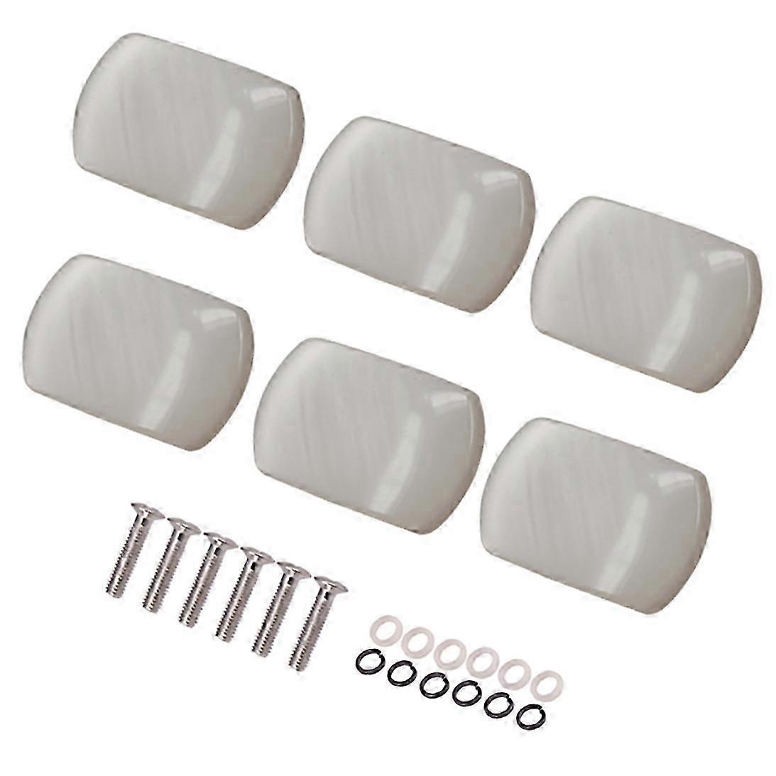 Set of 6Pcs Guitar Tuning Pegs Keys Tuners Machine Replacement Buttons Knobs Tuners Machine Heads