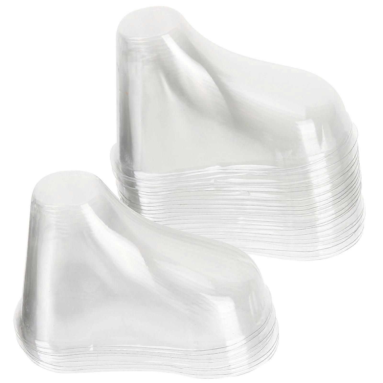 20pcs Clear Plastic Feet Model Display Support Shoe Booties Socks Shaper for Storage Showcase Durable Use