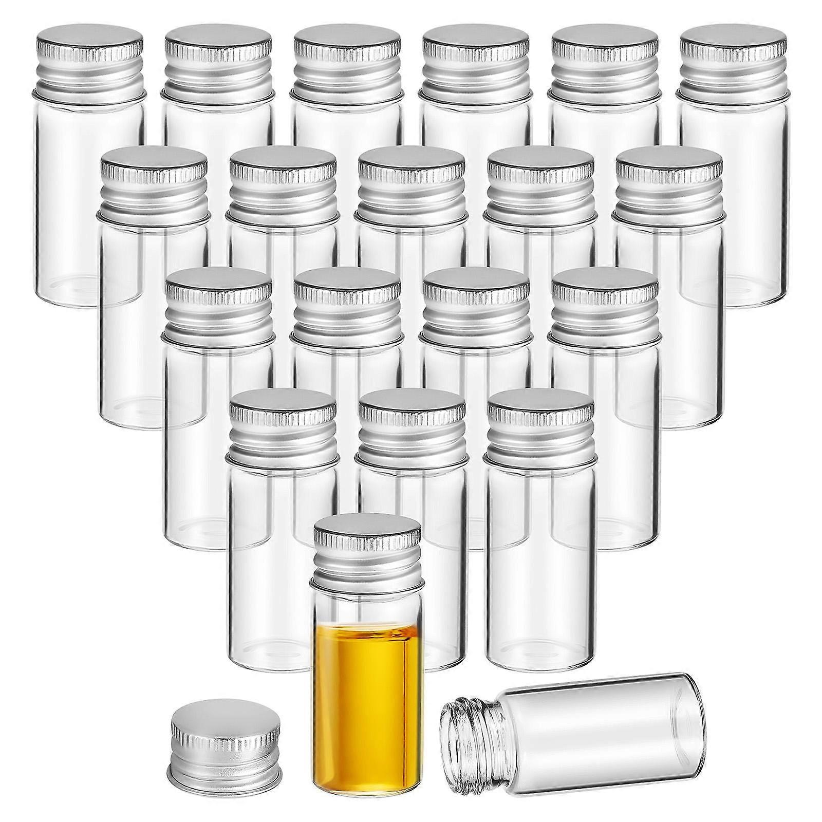 Versatile Mini Glass Vials Caps for Various Substances, Handy Size
