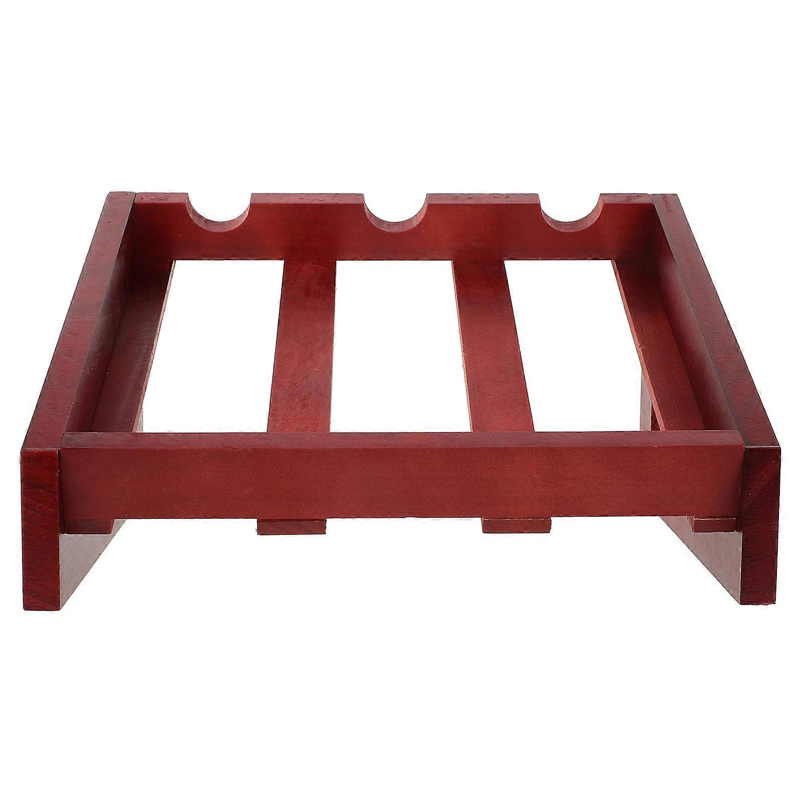 Stand Storage Rack Unique Room Dark Red 33.00X27.00X17.50CM Storage 1Set