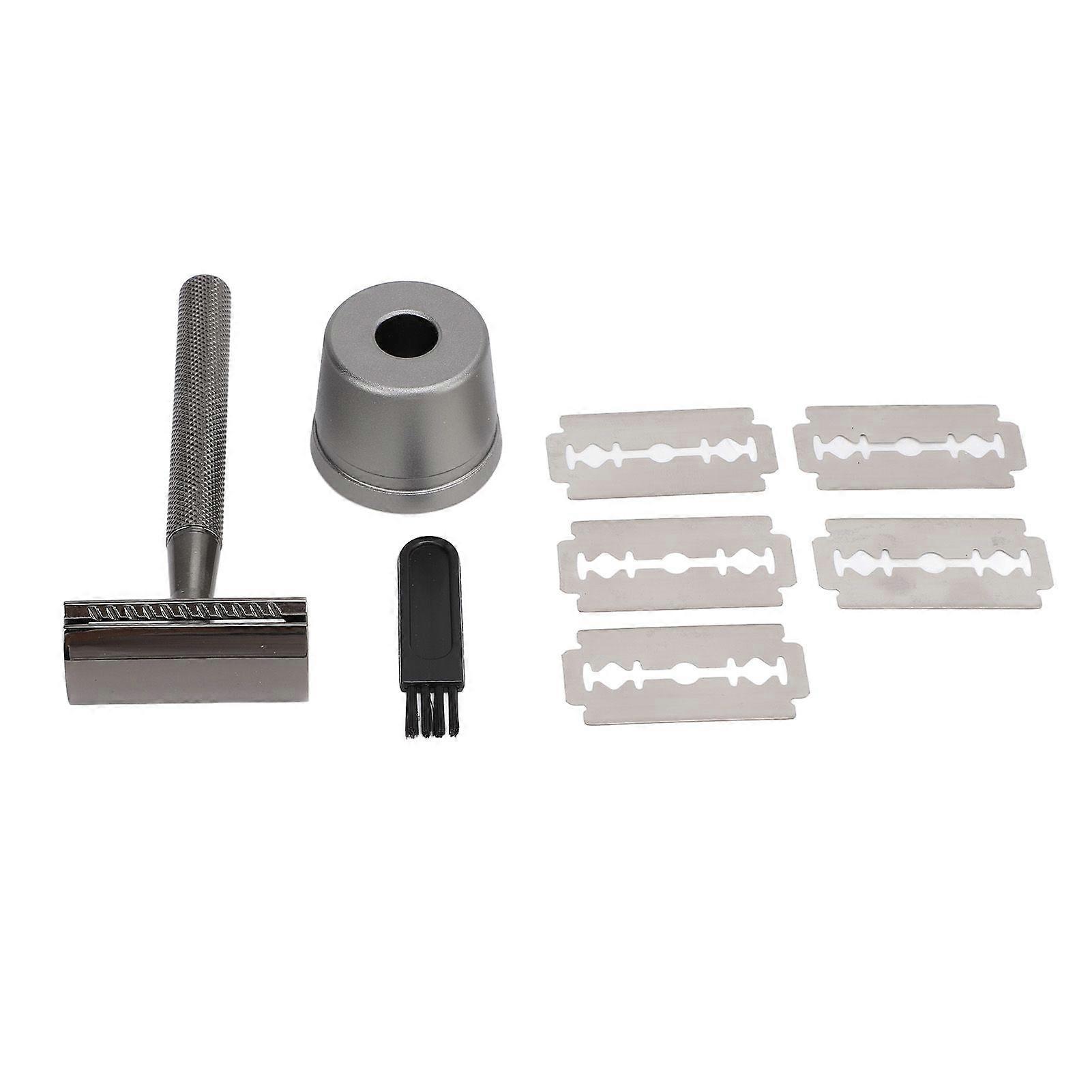 2025 Latest Model Double Edge Shaving Kit with Stand Blades Precise Grooming M...