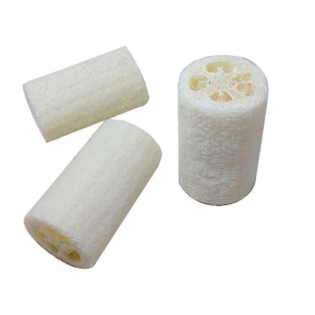 Exfoliating Sponge Loofah Bath Shower Pouf Deeply Washing White 12.5x8x8cm Circulation Stimulation 5Pack