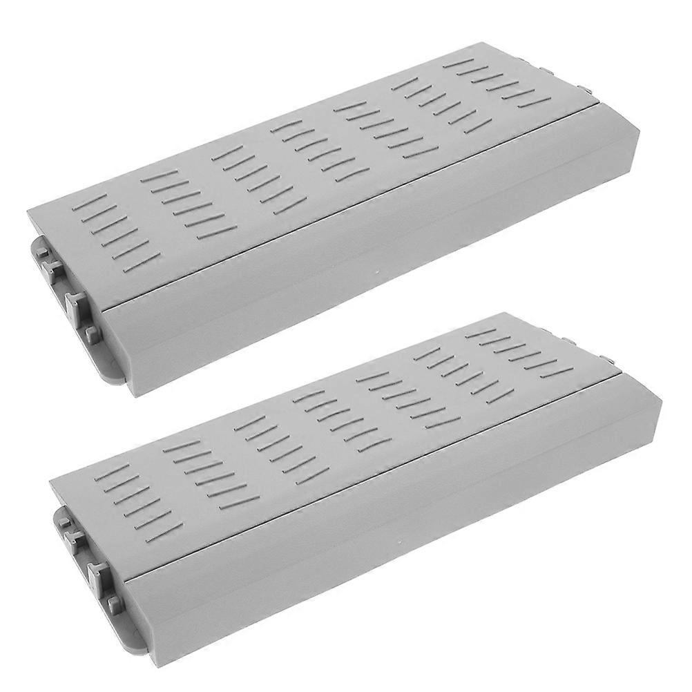 Driveway Ramp Plastic Rectangular Grey 21.00X9.00X2.00CM 2Pcs