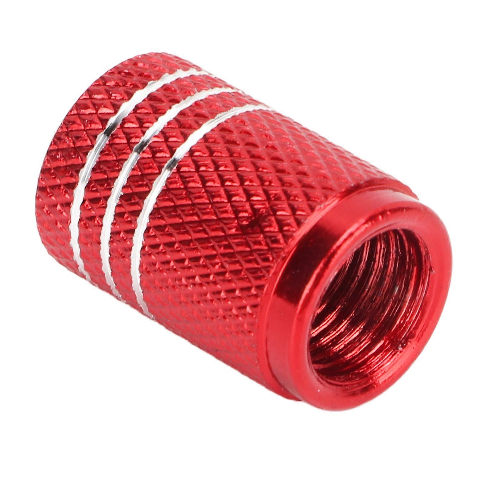 10 Pcs Skull Pattern Universal Tire Valve Stem Caps for Cars, SUVs, Bikes, Trucks, Motorcycles, Red