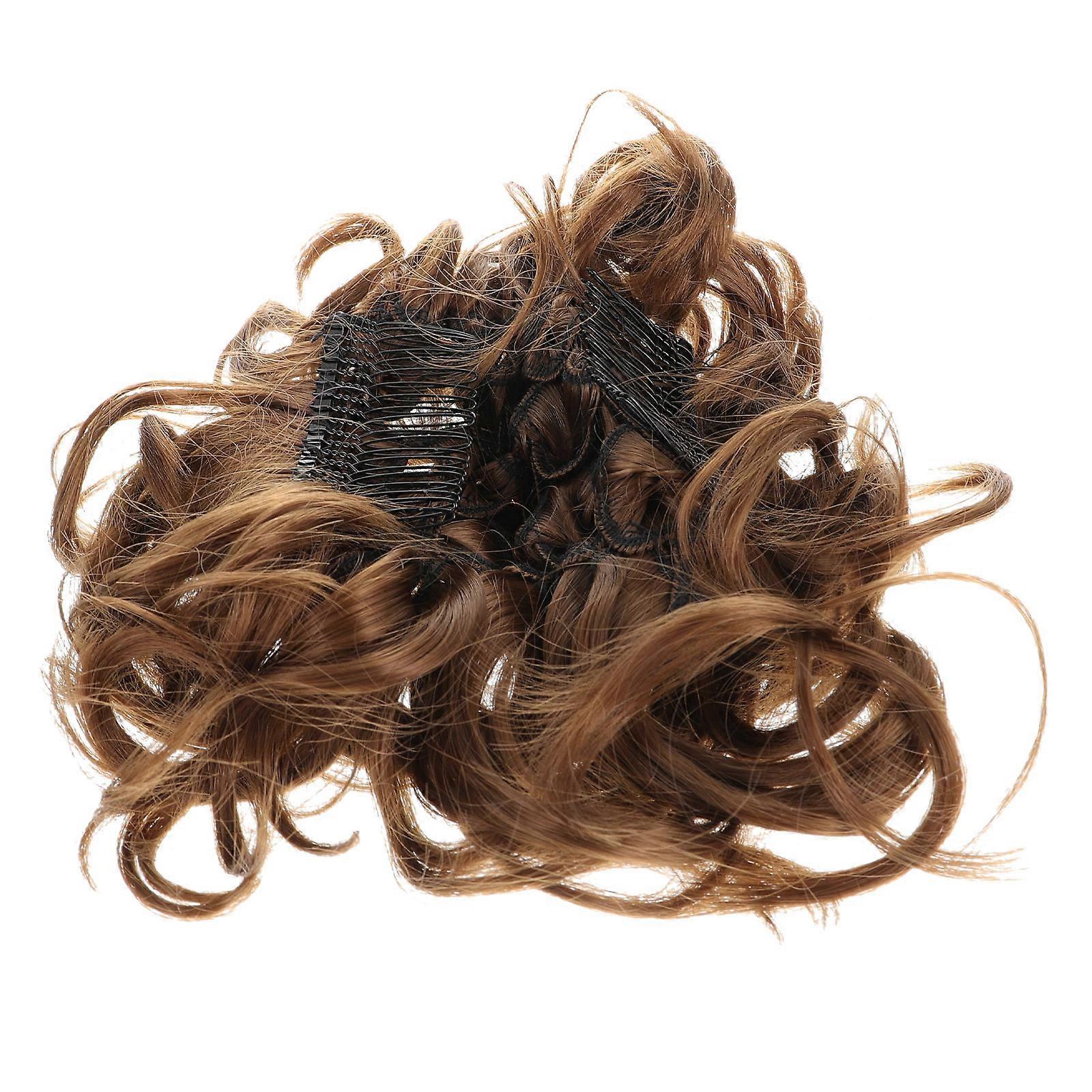 Stylish Coffee Wig for Women with High Temperature Wire MaterialFeels Real and Comfortable 12.5 Inches