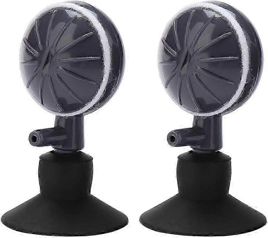 2 Pack Adjustable Oxygen Bubble Air Stone Diffuser with Suction Cup for Aquariums