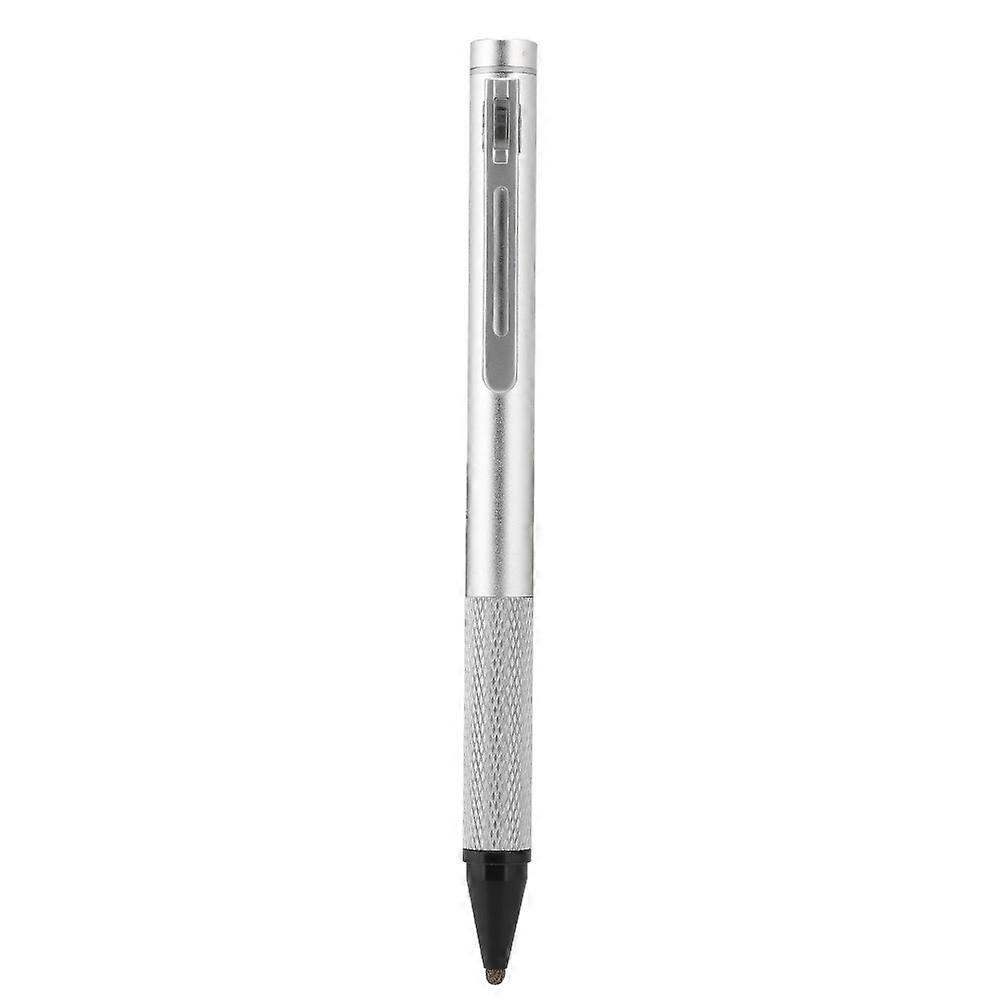 Active capacitive stylus fine fiber tip, writing without dead angles