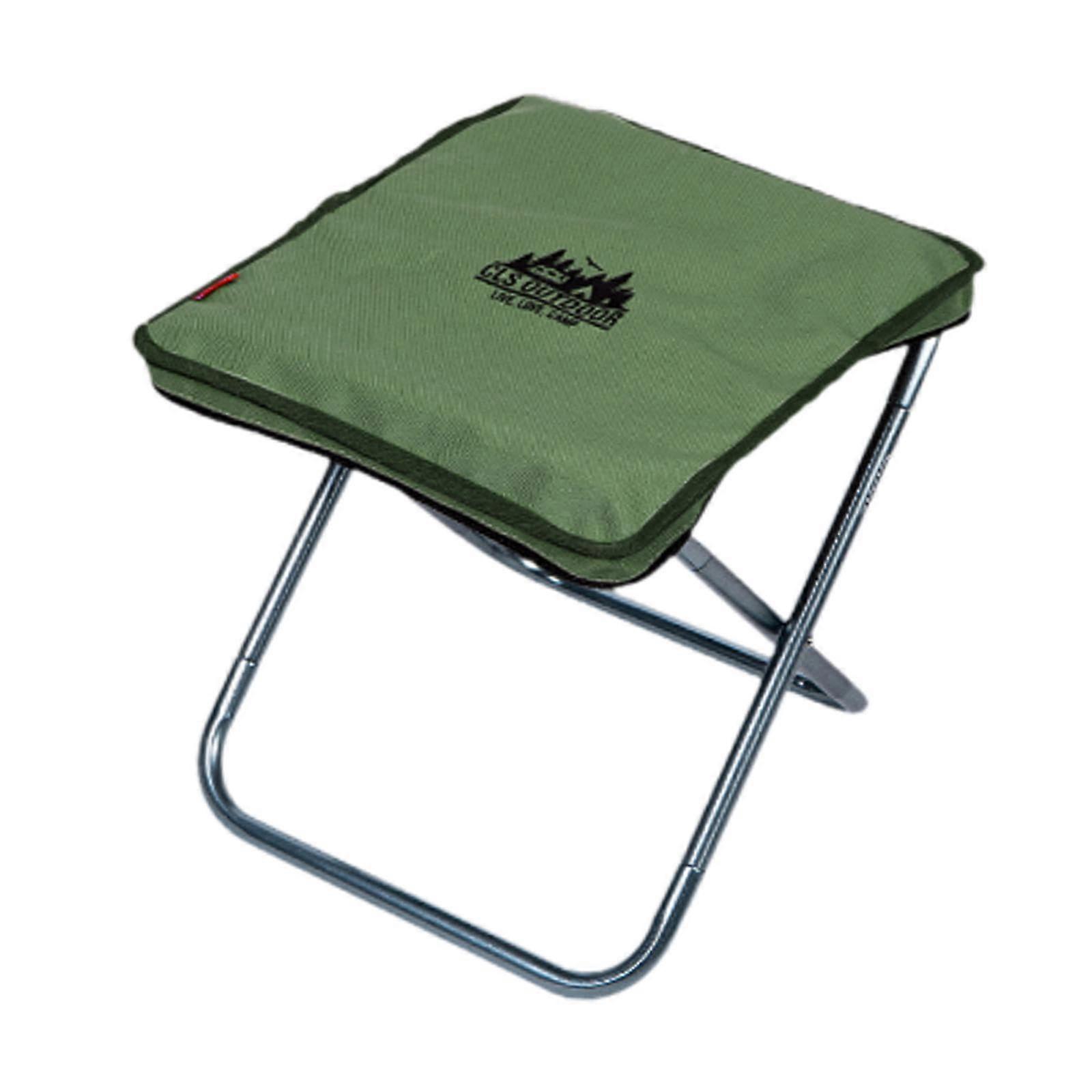Camping Stool, Portable Mini Folding Chair with Zipper Handbag, Lightweight Green Picnic and Fishing Stool