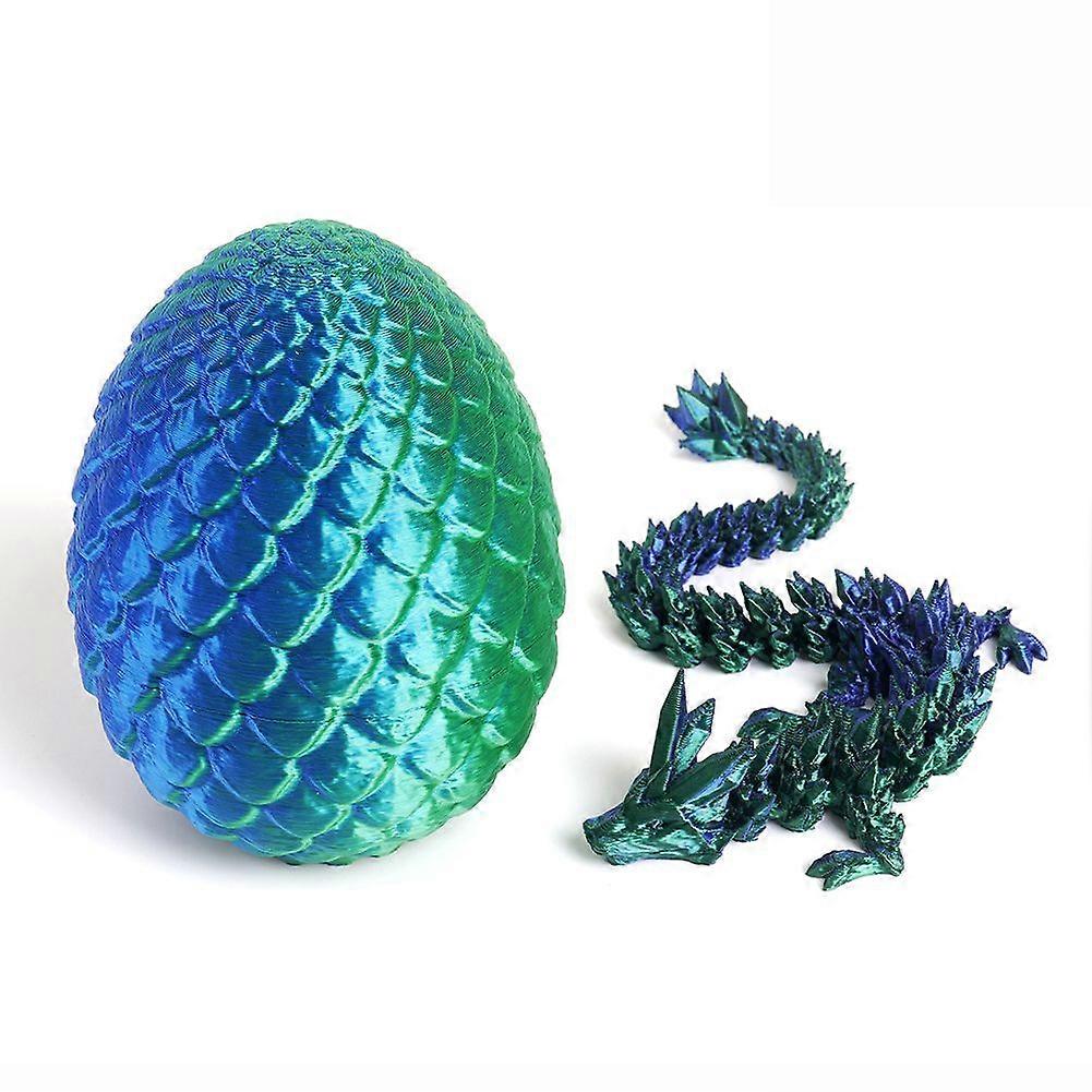 3D Printed Dragons Egg Kid Toy 3D Printed Dragons with Egg Mini Mysterys Crystals Egg Fidgets Toy Desk Decor