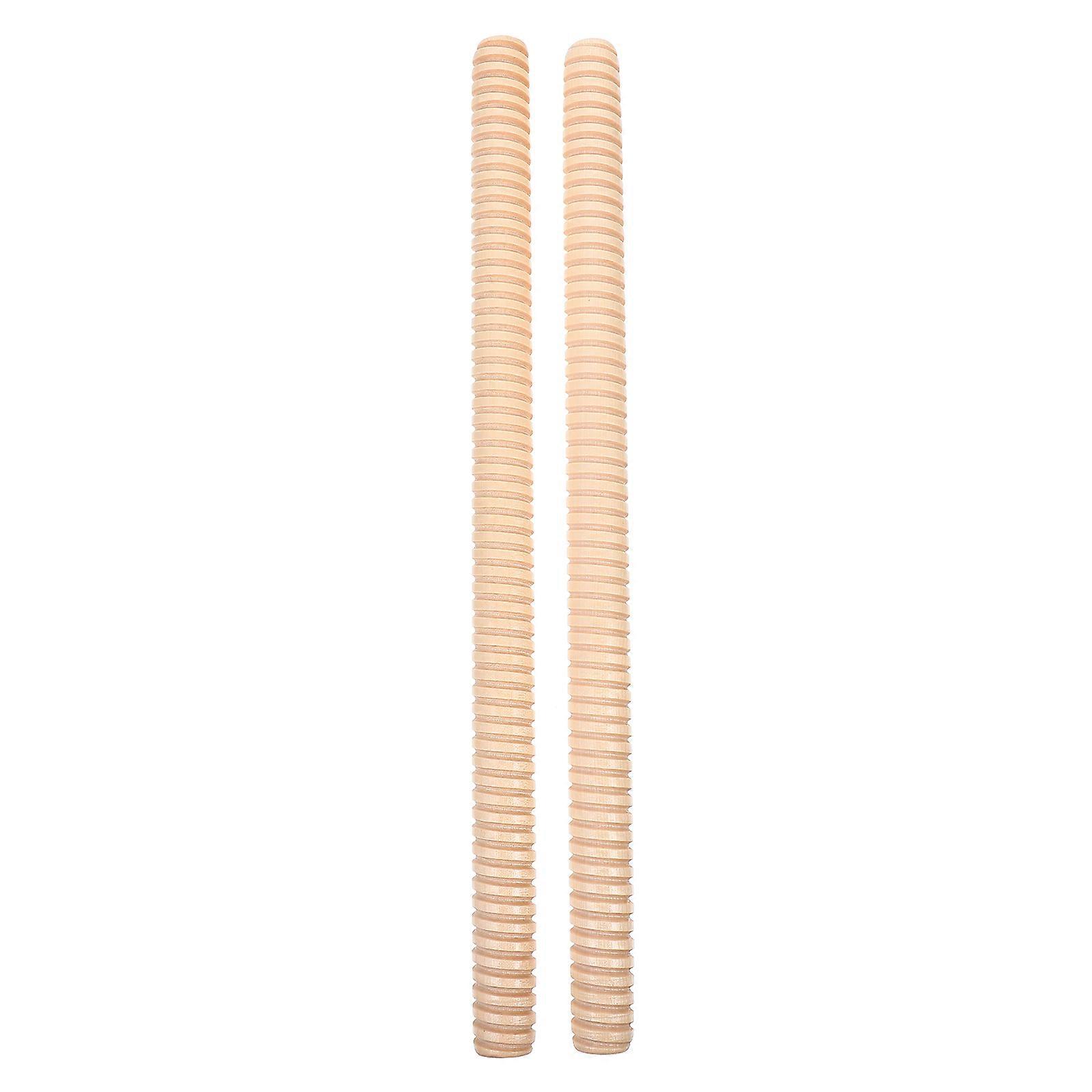 Here's a refined and engaging product description based on your input:
**2pcs Wooden Claves Rhythm Sticks – Safe Rounded Edges | Educational