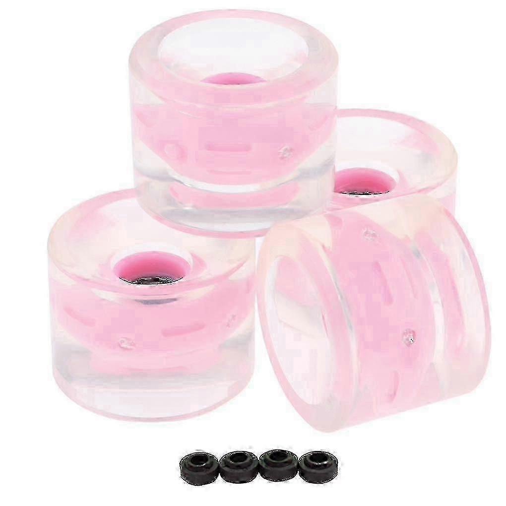 Skateboard Wheels Longboard Pu Flashing Rollers (4τμχ)