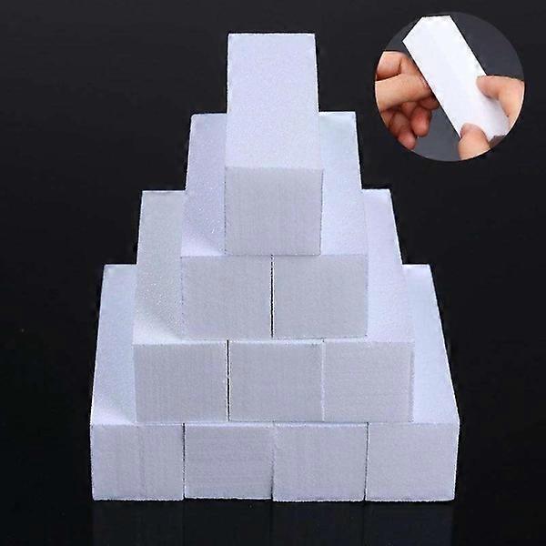 Perfect Nails: 10-pack Block Nail Files for Shape & Extension White